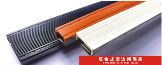 فواصل زجاج معزول ذات حافة دافئة مركبة من الفولاذ المقاوم للصدأ 304 فائقة لعزل وحدات الزجاج